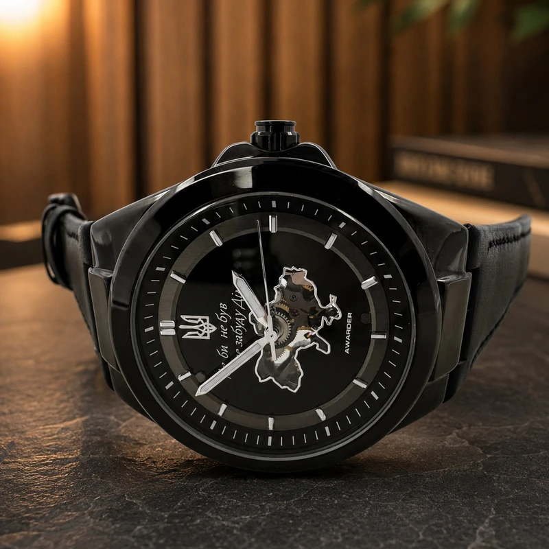 Годинник наручний Awarder 050 Де би не був All Black Leather