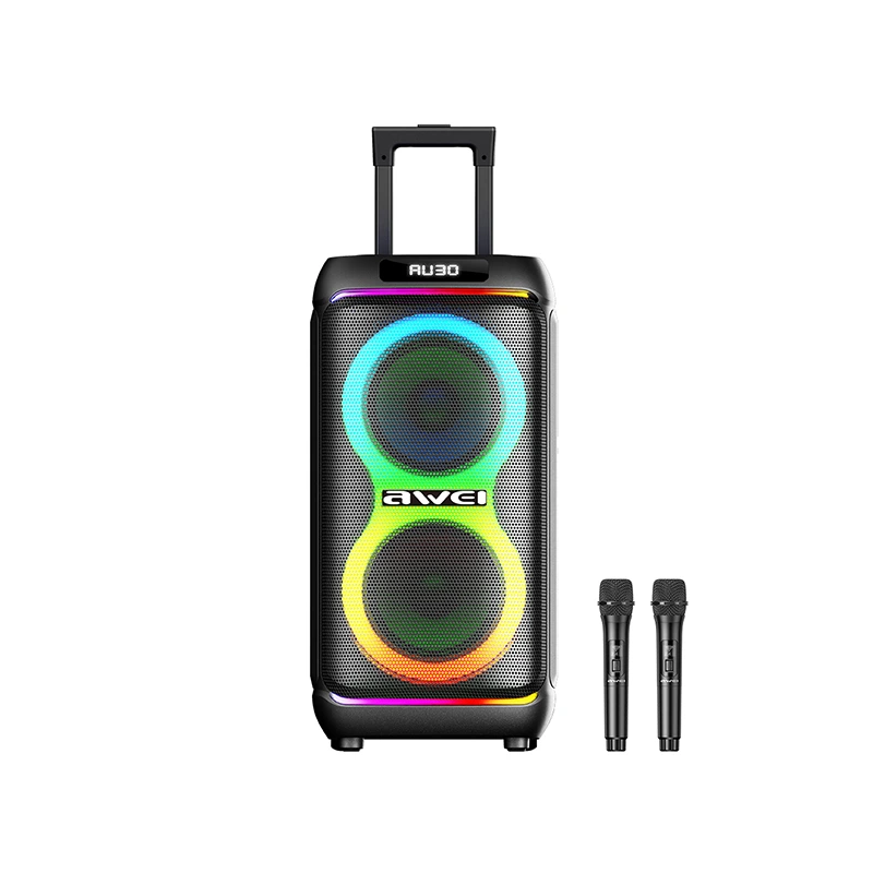 Bluetooth колонка-караоке Awei KT-33 (100W)- чорний