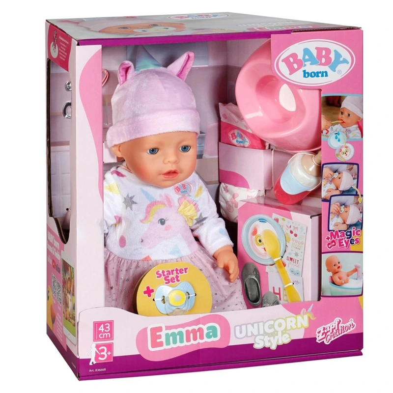 Лялька BABY BORN – ЕММА-ЄДИНОРІГ (43 см, з аксес.)