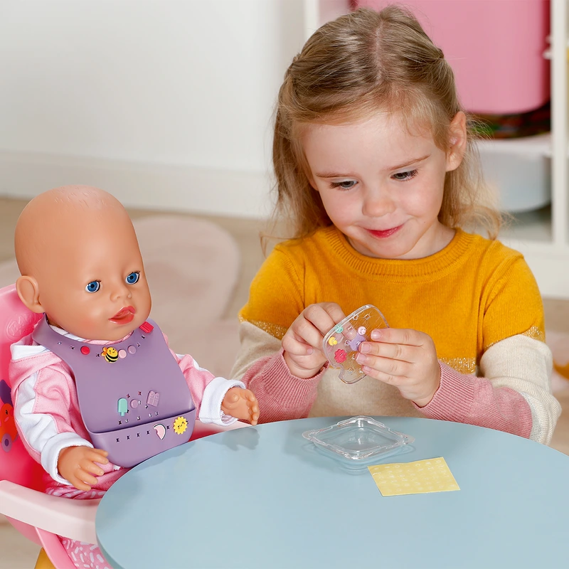 Нагрудник для ляльки BABY BORN серії "Pinplay" – СТИЛЬНЕ ГОДУВАННЯ