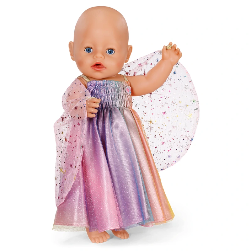 Одяг для ляльки BABY BORN - СУКНЯ ВЕСЕЛКА (43 cm)