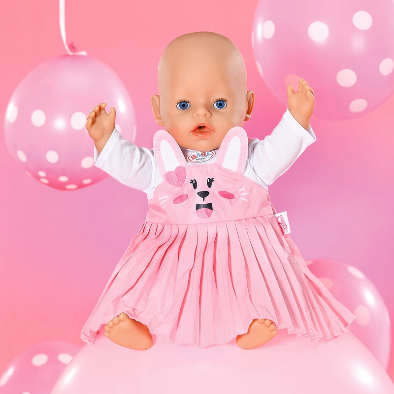 Одяг для ляльки BABY BORN - СУКНЯ З ЗАЙКОЮ (43 сm)
