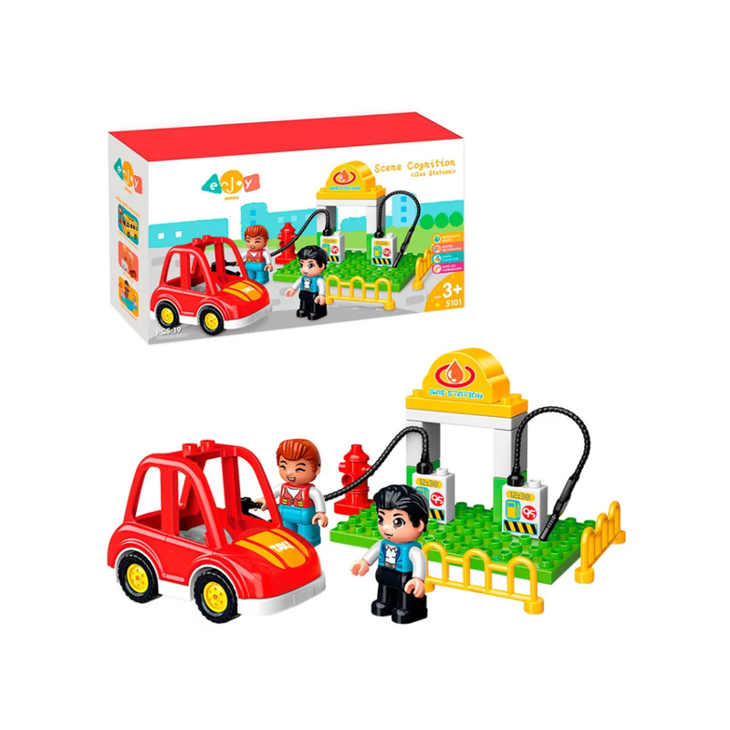 Дитячий конструктор "Заправка" Bambi 5101 19 деталей (5101Q)