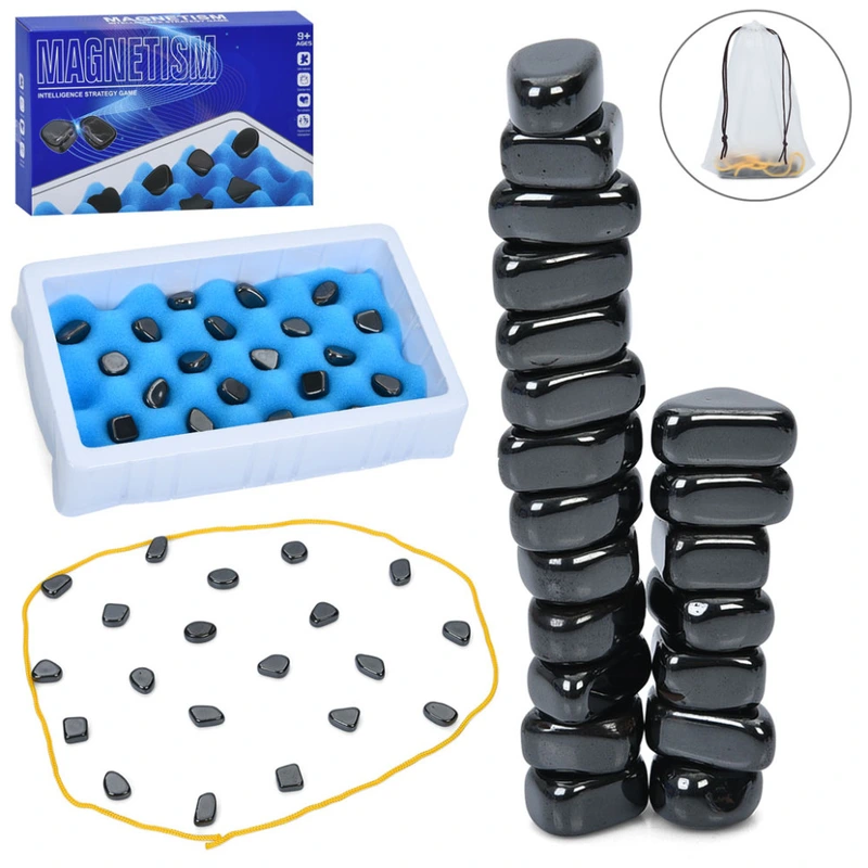 Настільна гра Magnetism KJ107-1A магнітне каміння 20 шт, мішечок