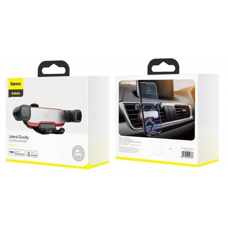 Автотримач для телефона Baseus Mr Hui Gravity Car Mount Silver