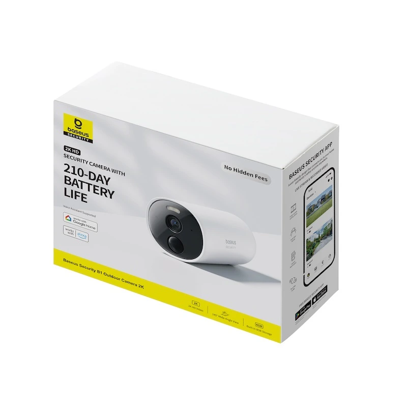 Додаткова IP-камера відеоспостереження Baseus Security B1 Outdoor Camera 2K White