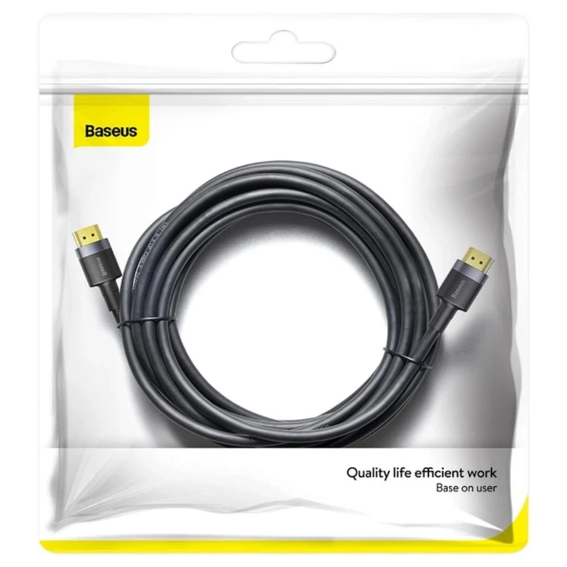 Кабель Baseus Cafule 4KHDMI Male To 4KHDMI Male Adapter Cable 5m Black