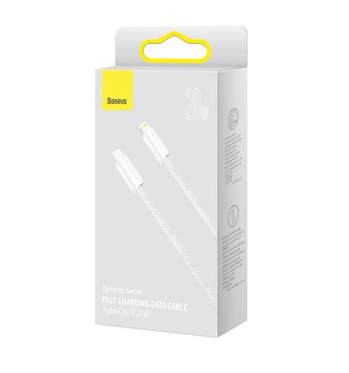 Кабель Baseus Dynamic Series Fast Charging Data Cable Type-C to iP 20W 1m White