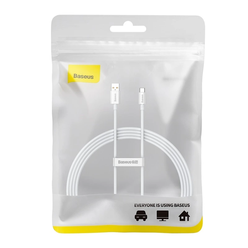 Кабель Baseus Superior Series Fast Charging Data Cable USB to Type-C 100W 1.5m Moon White