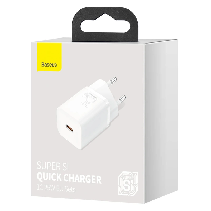 МЗП Baseus Super Silicone Quick Charge Charger 25W (Type-C) white