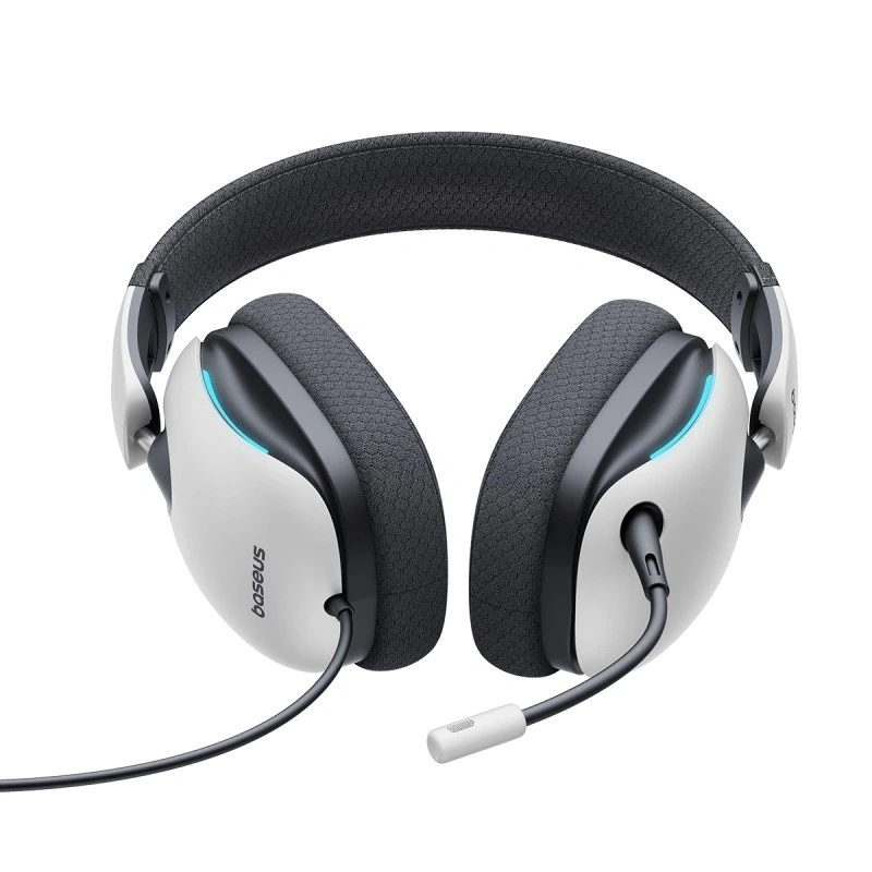 Накладні навушники Baseus OS GoPlay 1+ Max Gaming (USB-A/2m) (A00181003213-00) Moon White