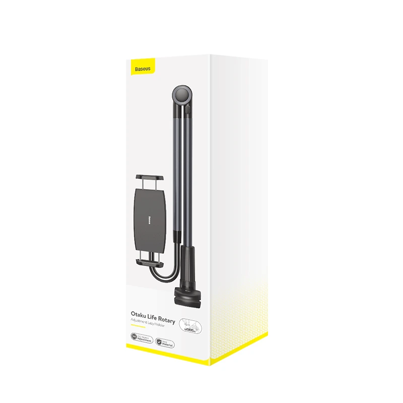 Тримач для мобiльного Baseus Otaku life rotary adjustment lazy holder Pro（Applicable for phone/ ipad) gray