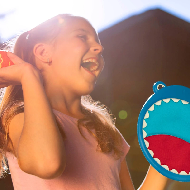 Розвиваюча гра - АКУЛИ-ПАСТКИ (2 ракетки-липучки, м'ячик)