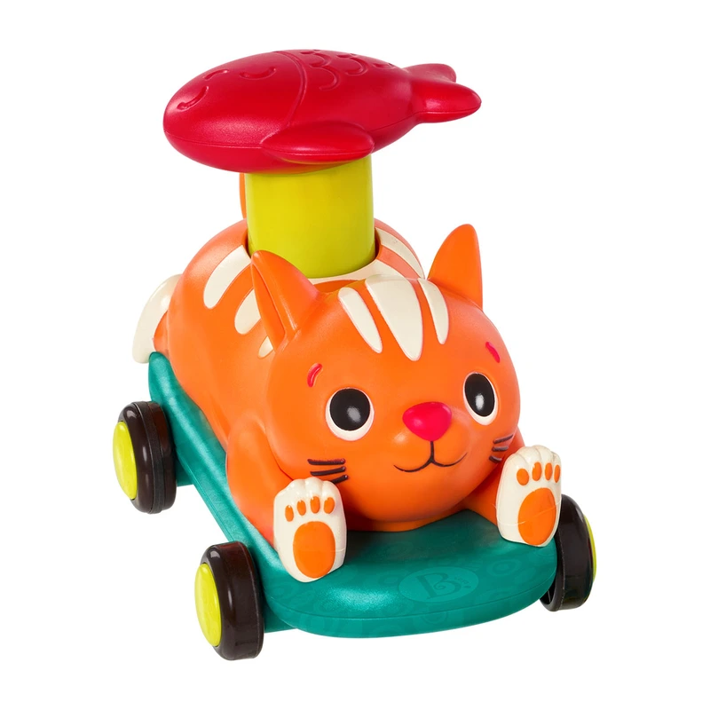 Машинка інерційна серії "Лапкомобілі" - КОТИК, КОЛІР ПОМАРАНЧ