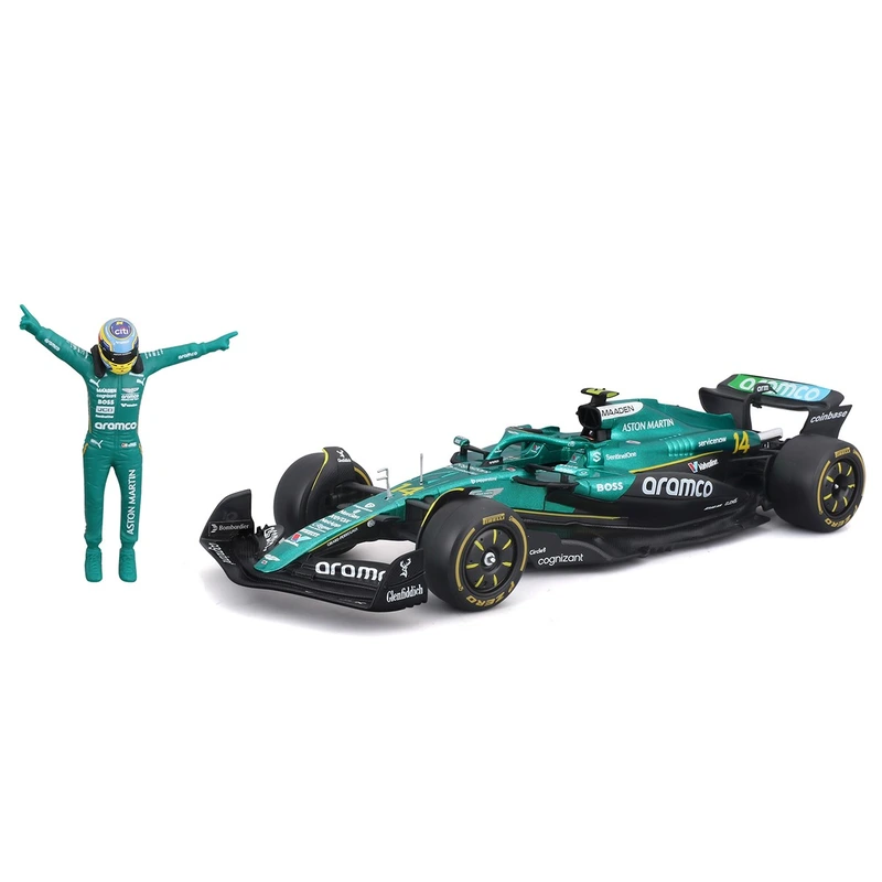 Автомодель з фігуркою – ASTON MARTIN AMR25 (2025) (1:24)