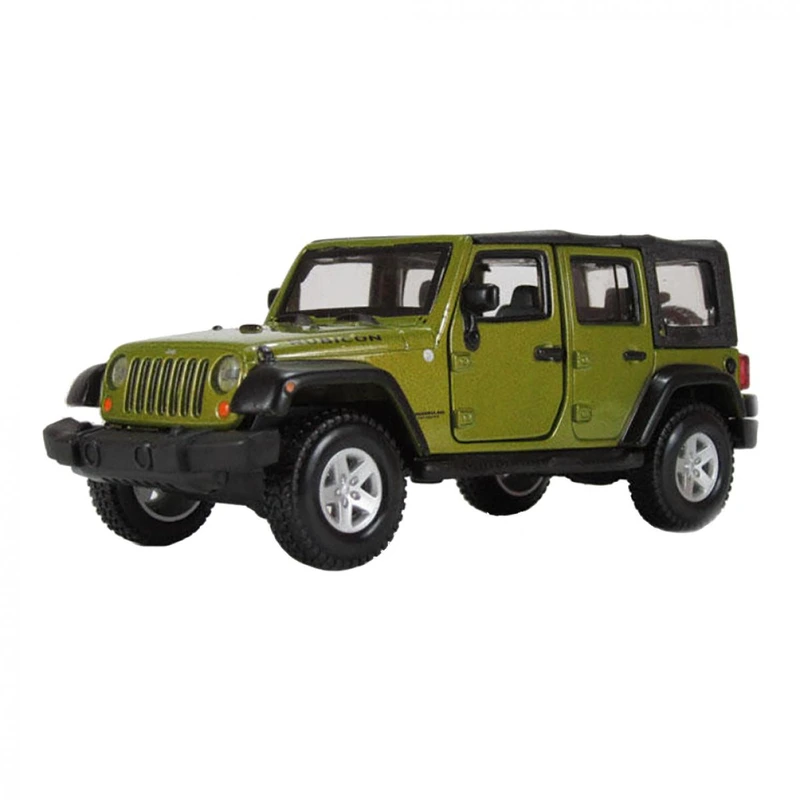 Автомодель - JEEP WRANGLER UNLIMITED RUBICON (асорті зелений металік, темно-синій 1:32)