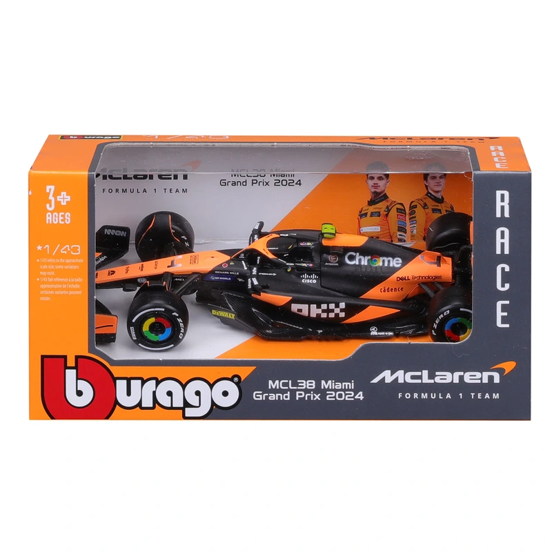 Автомодель - MCLAREN F1 MCL38 (2024) (1:43)