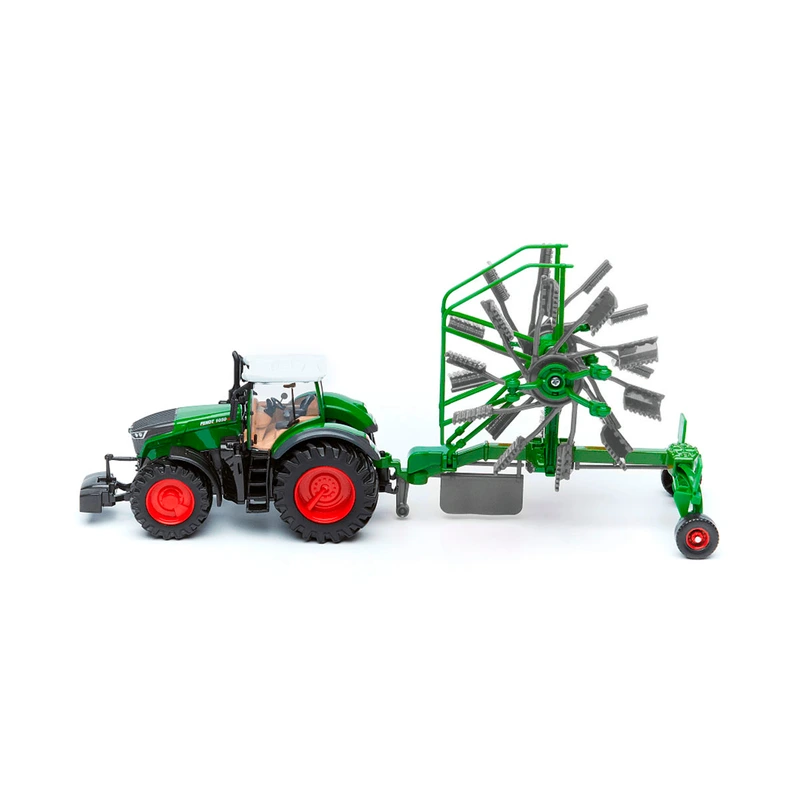 Модель - ТРАКТОР FENDT 1050 VARIO з роторними валковими граблями (10 cm)