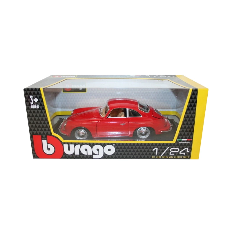 Автомодель - PORSCHE 356B (1961) (асорті слонова кістка, червоний, 1:24)
