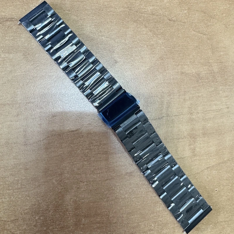 Ремінець металевий чорний розмір 24