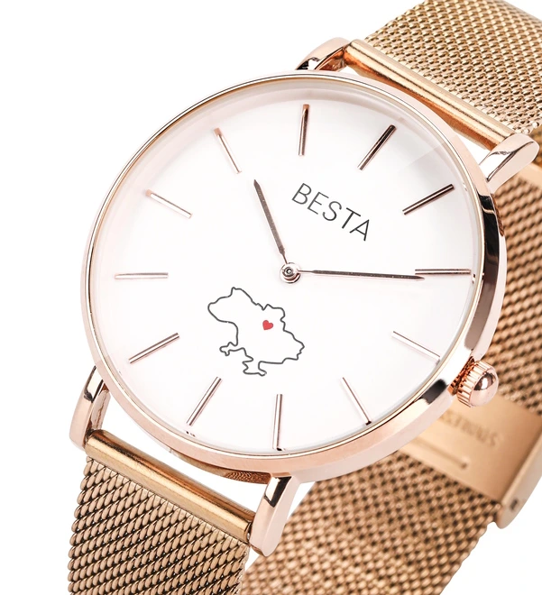 Унісекс годинники Besta Love UA Rosegold