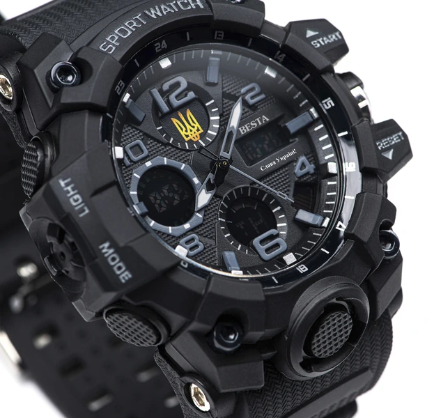 Чоловічий спортивний водостійкий тактичний годинник Besta Peremoga