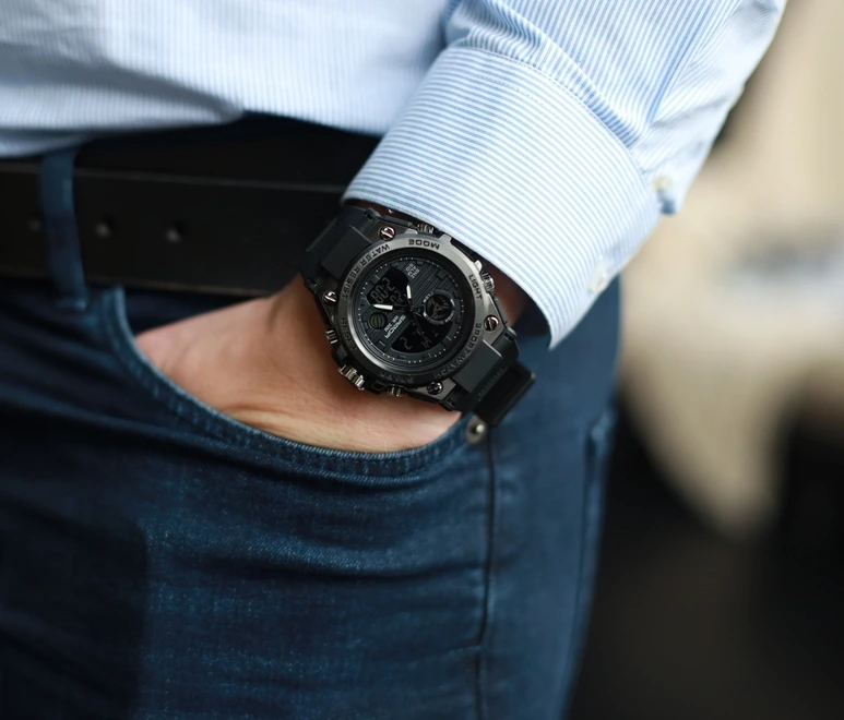 Чоловічий спортивний водостійкий тактичний годинник Besta Tattoo