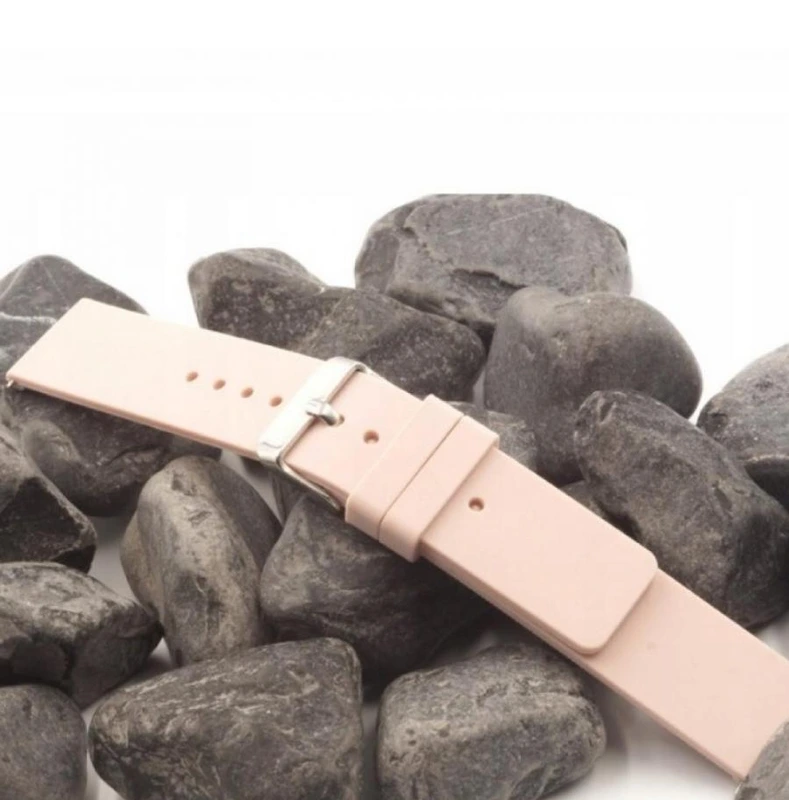 Ремінець каучуковий пудровий розмір 22