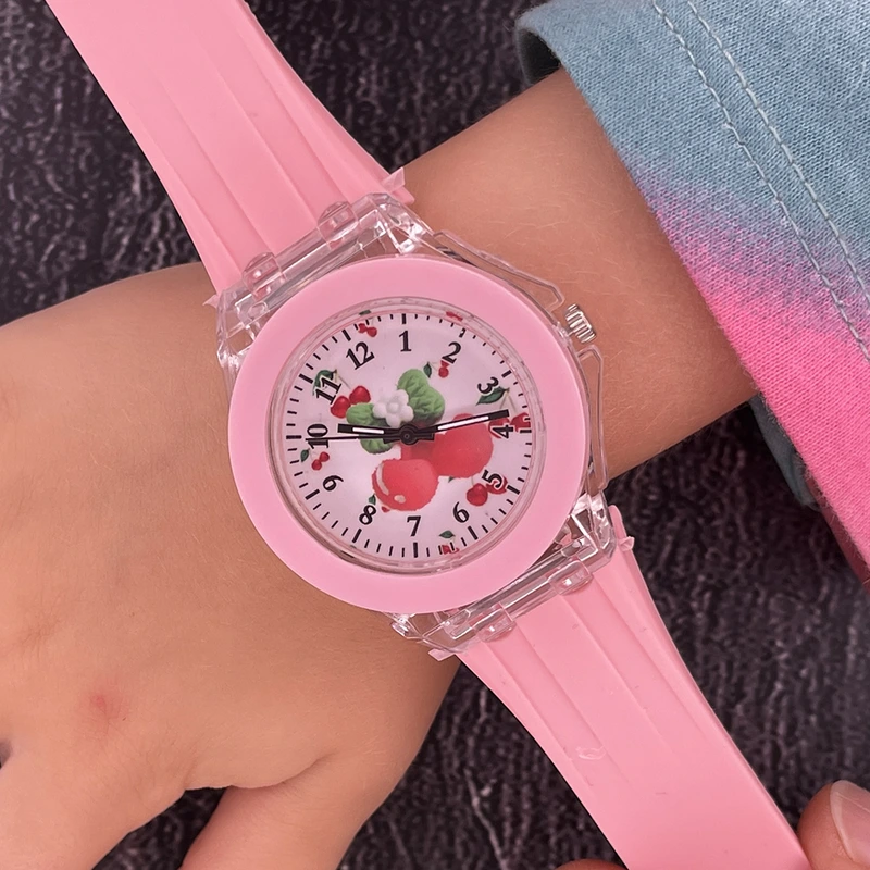 Дитячий годинник Better 005 Cherry Pink-White