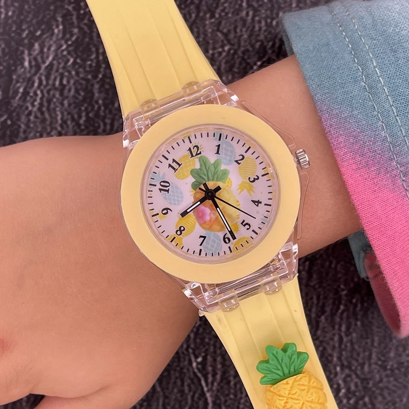 Дитячий годинник Better 005 Pineapple Yellow-White