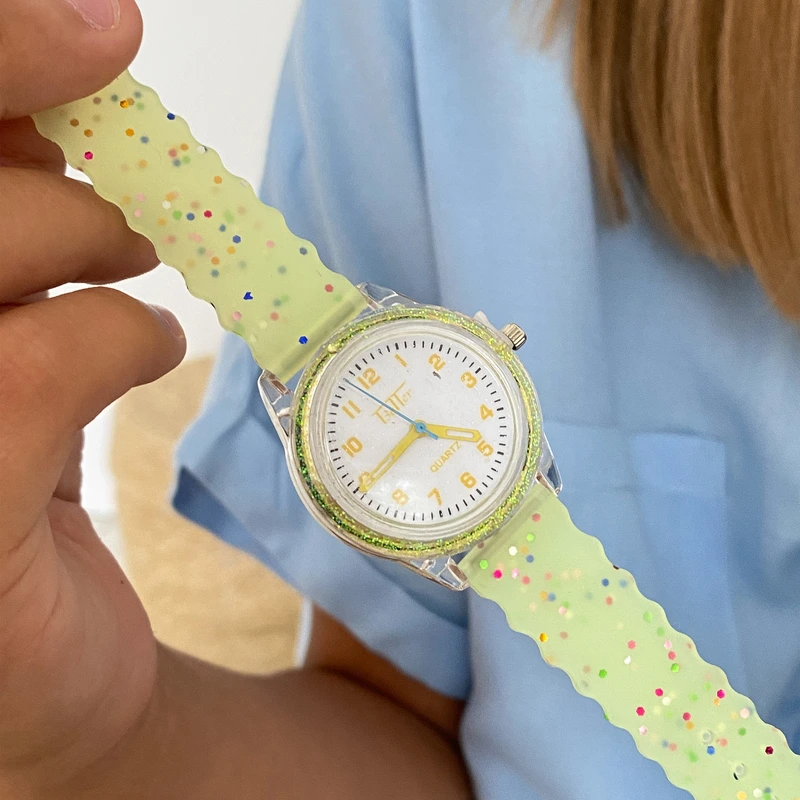 Дитячий годинник Better 008 Shine Green-White