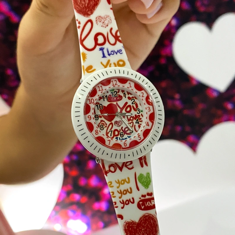Дитячий годинник Better 009 Love White-Red