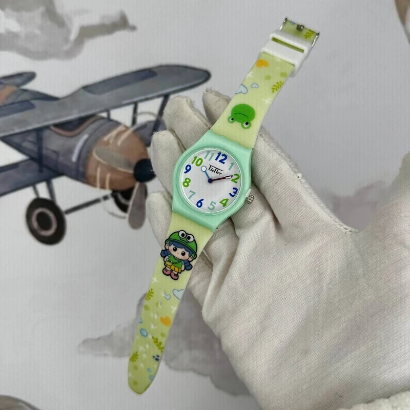 Дитячий годинник Better 012 Frog Light Green-White