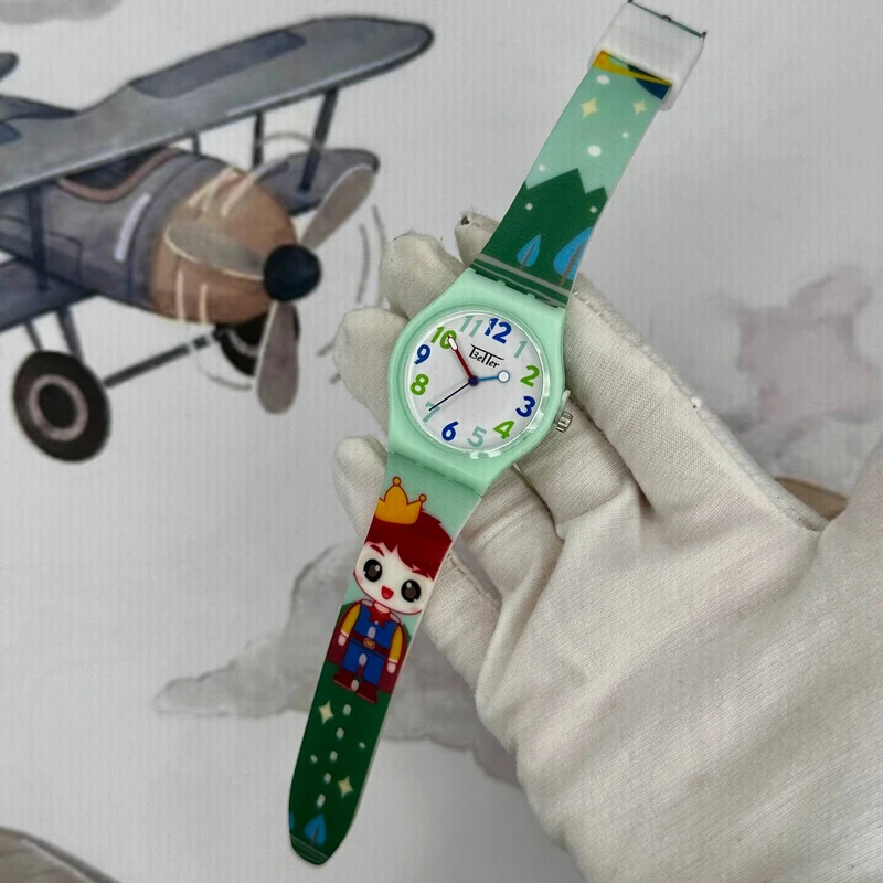 Дитячий годинник Better 012 Prince Green-White