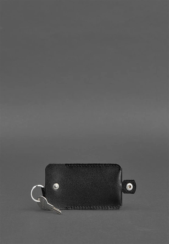 Шкіряна ключниця 1.0 чорна Краст