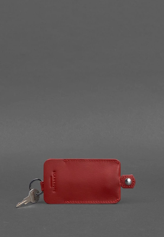 Шкіряна ключниця 1.0 червона Краст