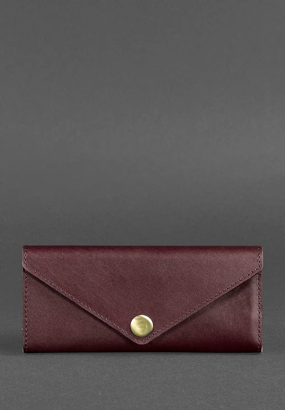 Жіночий шкіряний гаманець Керрі 1.0 бордовий краст