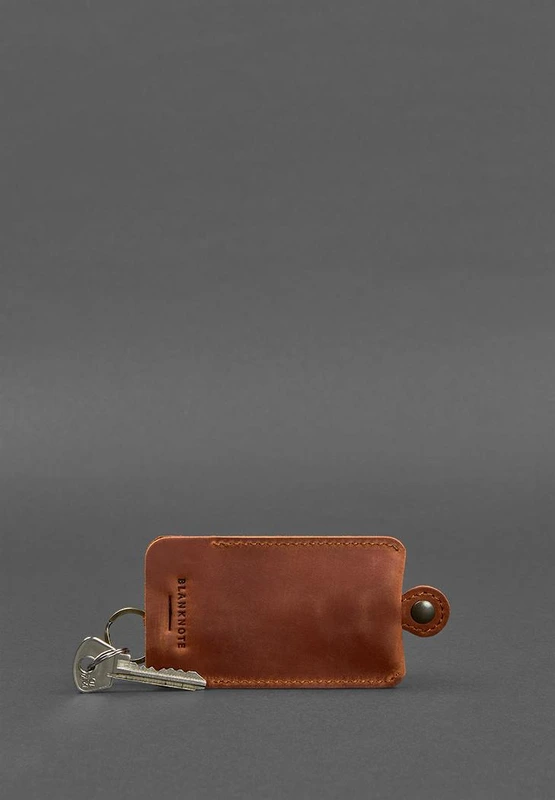 Шкіряна ключниця 1.0 світло-коричнева Crazy Horse