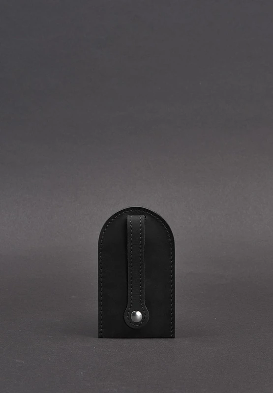 Шкіряна ключниця 2.0 чорна Crazy Horse