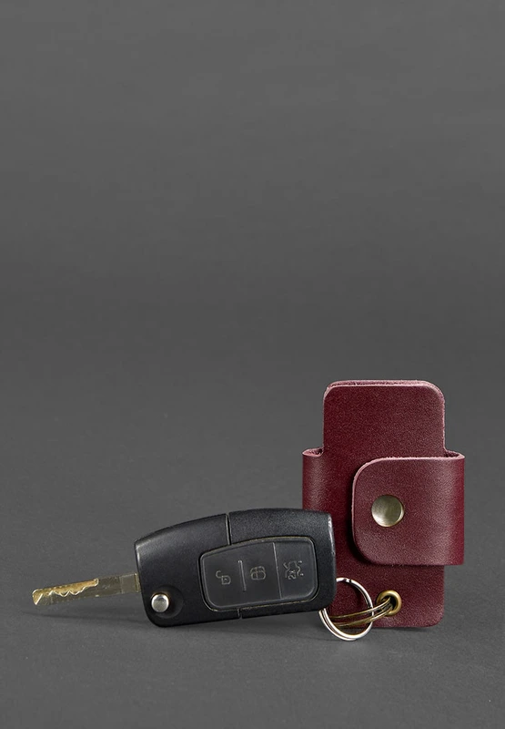 Шкіряна ключниця смарт-кейс 4.0 бордова