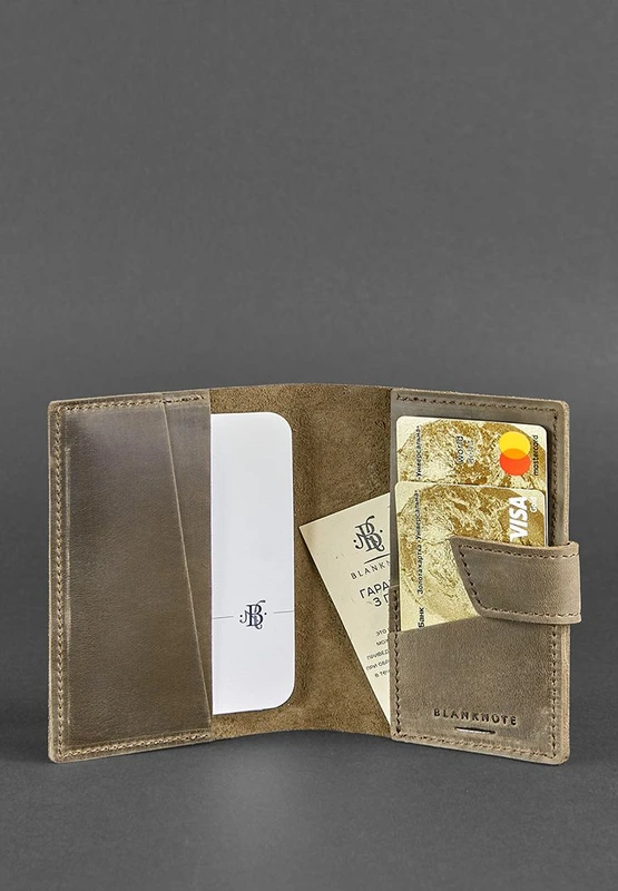 Шкіряна обкладинка для паспорта 4.0 темно-коричнева