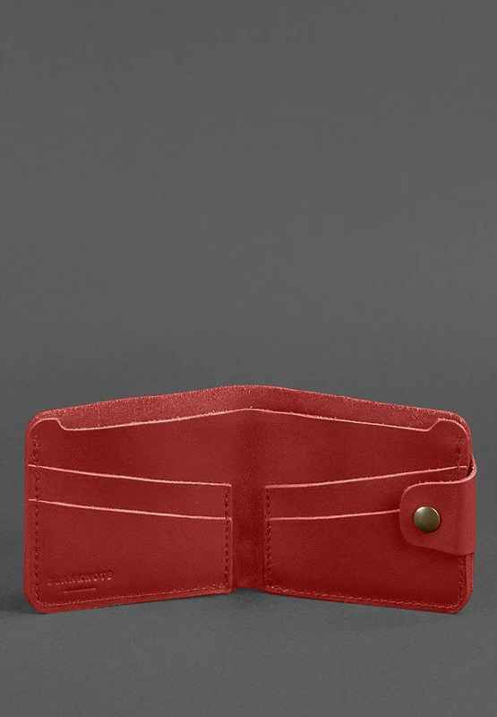 Шкіряне портмоне 4.3 червоний