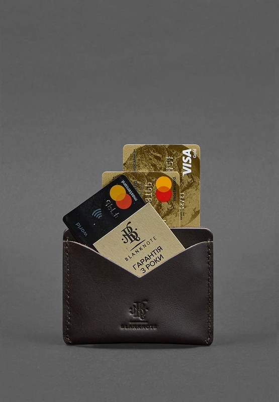 Шкіряна візитниця 5.0 коричнева