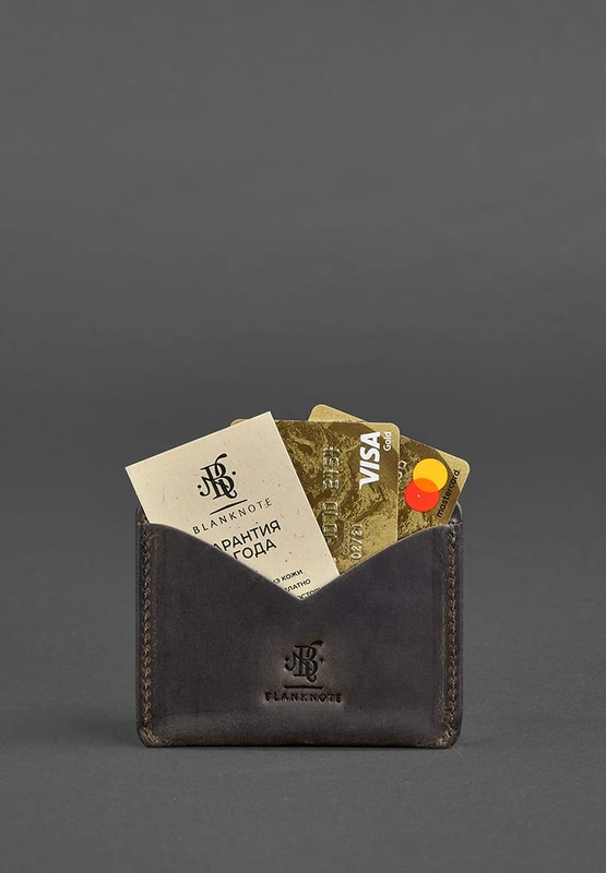 Шкіряна візитниця 5.0 темно-коричнева