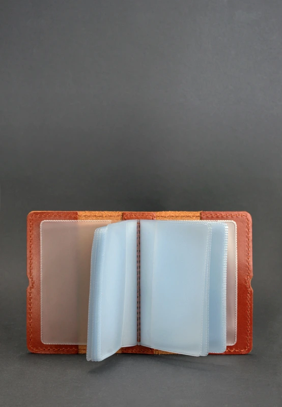 Шкіряний кард-кейс 7.0 світло-коричневий