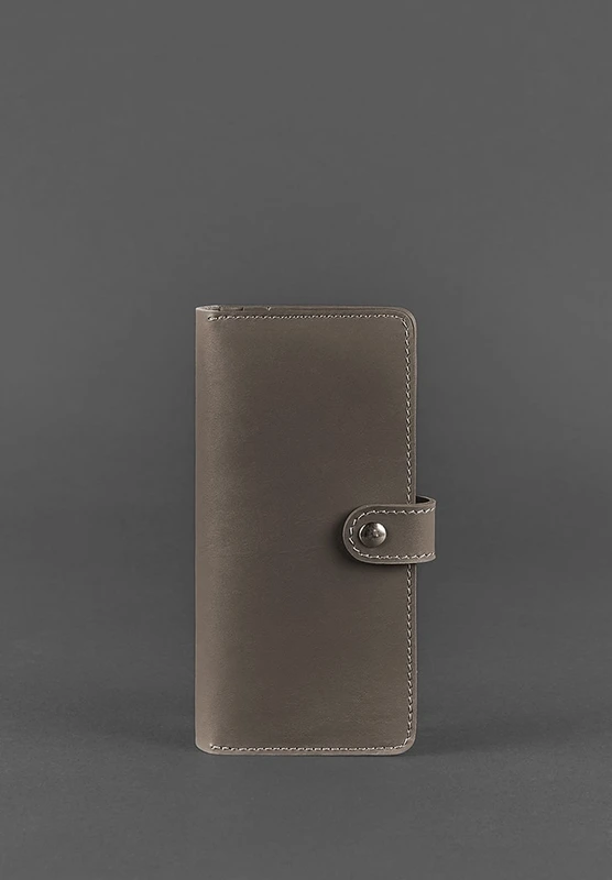 Шкіряне жіноче портмоне 7.0 темно-бежеву