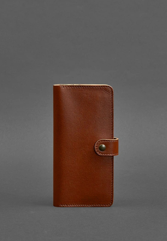 Шкіряне портмоне 7.0 світло-коричневе