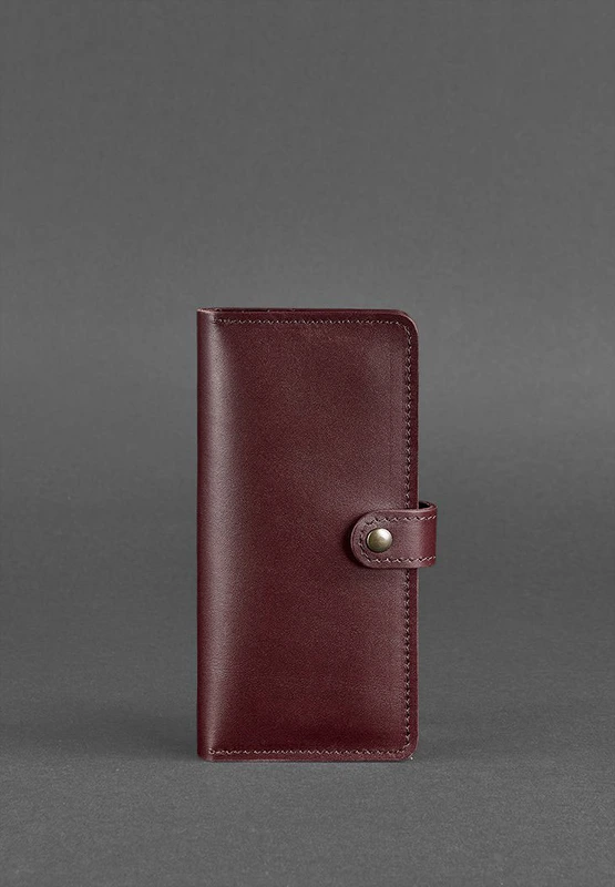 Шкіряне жіноче портмоне 7.0 бордове