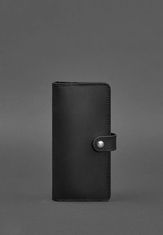 Шкіряне портмоне 7.0 Чорне Crazy Horse