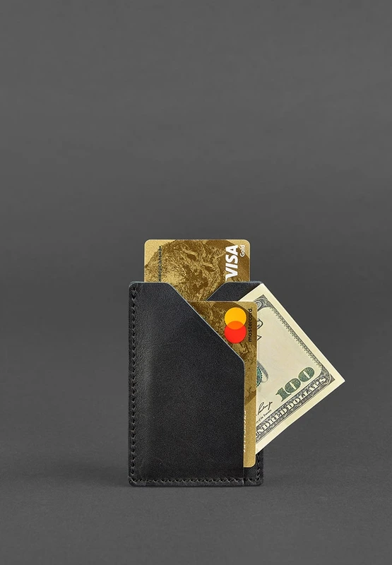 Шкіряний кард-кейс 8.0 чорний